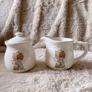 Vintage Precious Moments Cream and Sugar Set